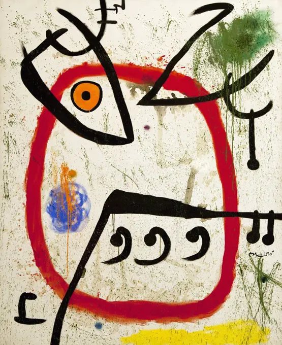 Femme Espagnole Spanish Lady by Joan Miro, 1972