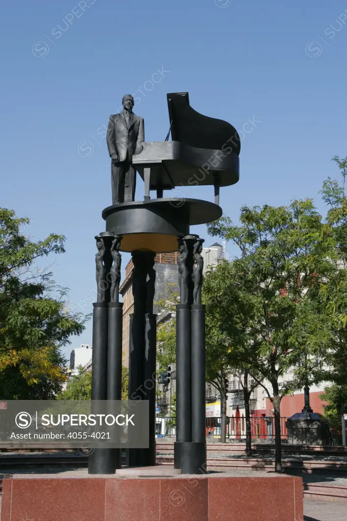 Duke Ellington Statue, 110th Street And 5th Avenue, Harlem, Manhattan, New York