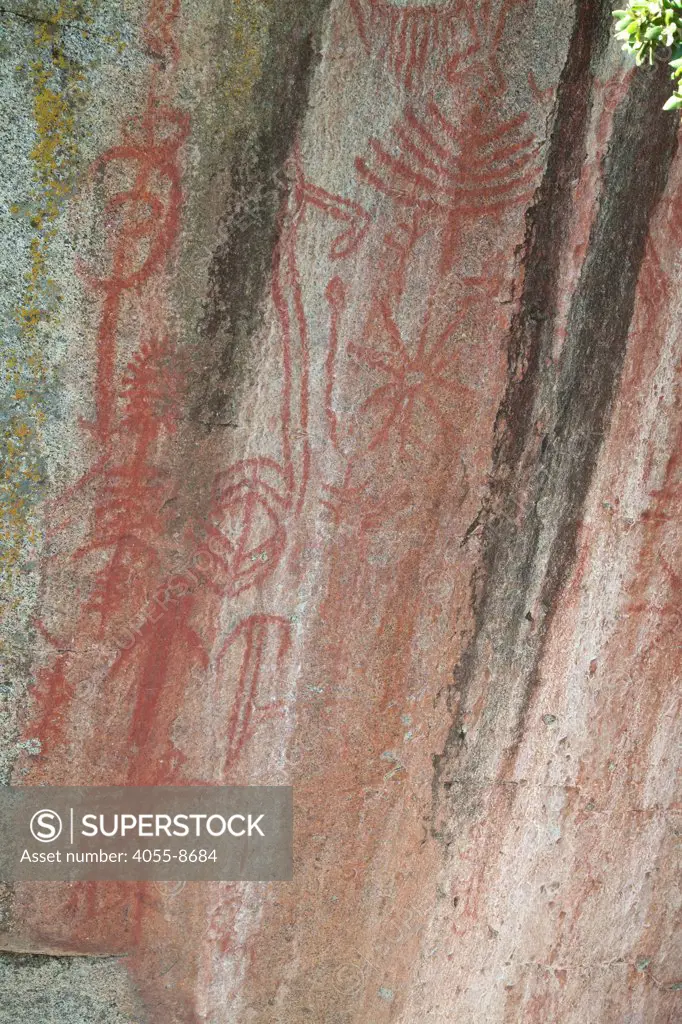 Pictographs, Hospital Rock, Sequoia National Park, California, USA