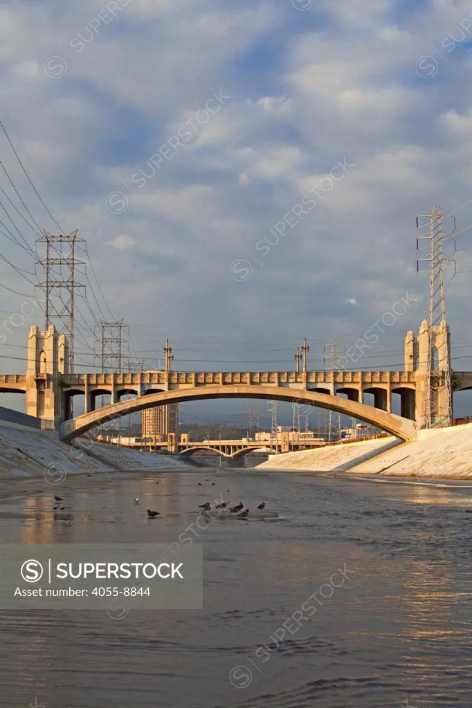 4th Street Bridge, downtown Los Angeles, California, USA