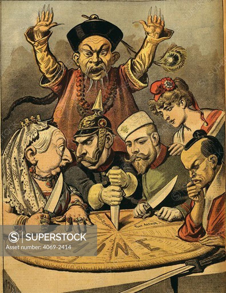 China The Cake Of Kings And Emperors, Cartoon Against The Yellow Peril 