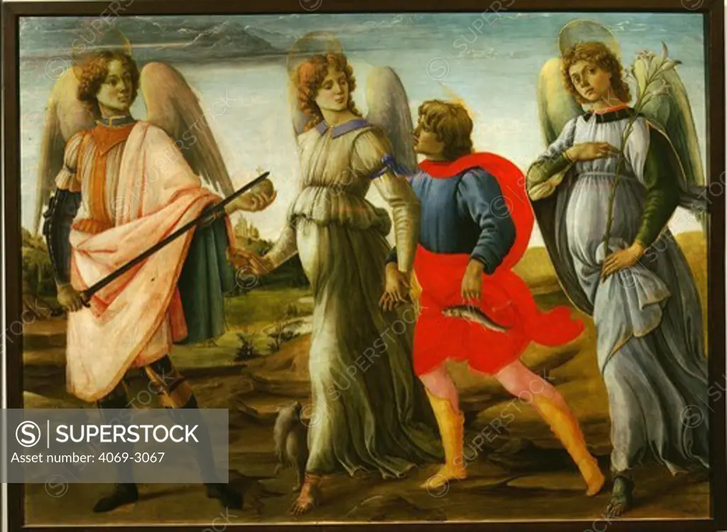 Tobias and the three Archangels (Michael, Raphael, and Gabriel ...