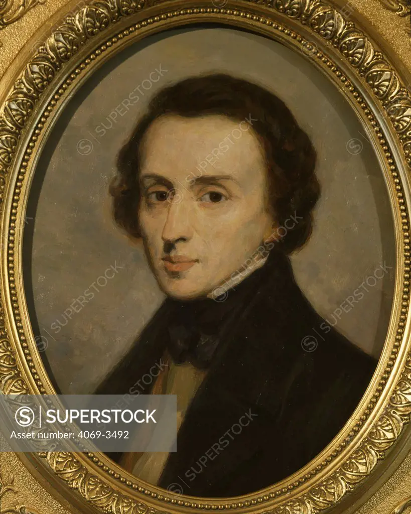 Portrait of Frederic CHOPIN, 1810-49 Polish composer - SuperStock