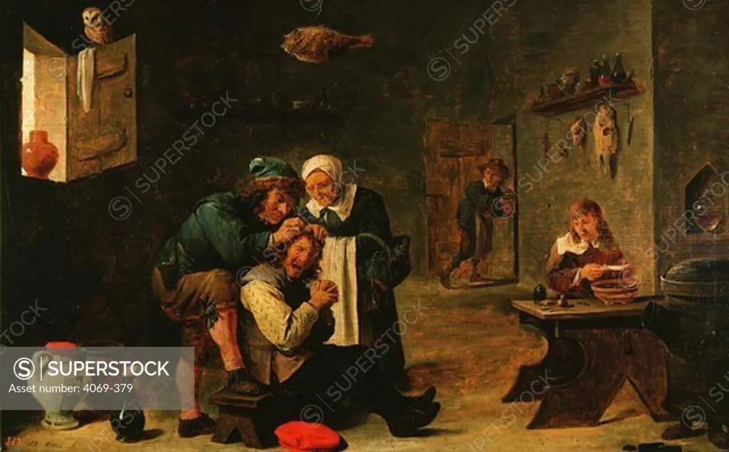 Surgical operation, 17th century