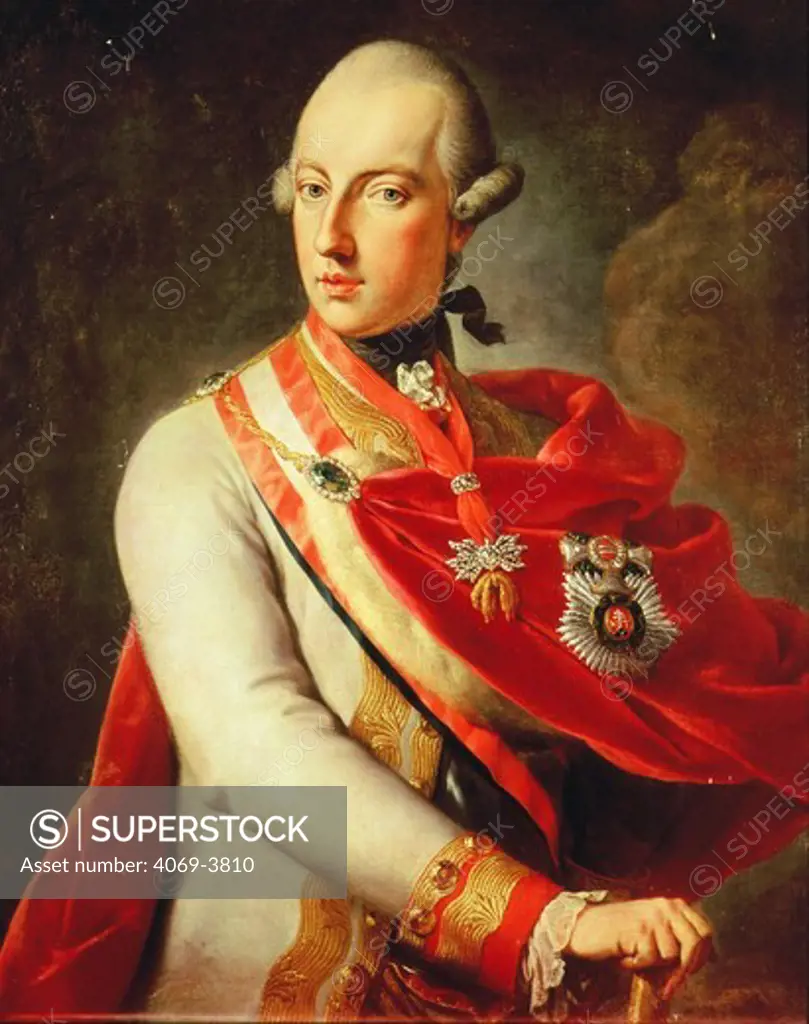JOSEPH II 1741-90 Emperor of Austria and of Holy Roman Empire, King of Hungary and Bohemia, 18th century Austrian (MV 3942)