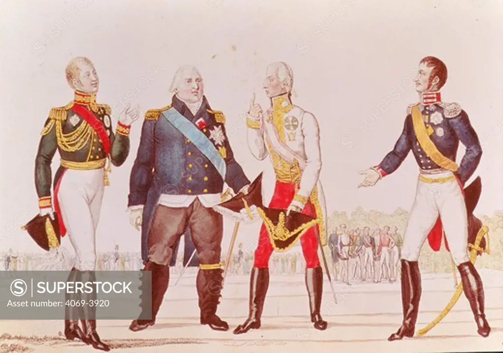 The Allies of 1815 in Paris, France