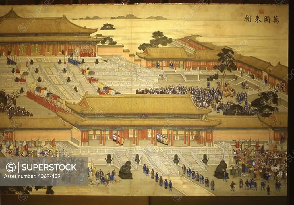 10,000 countries coming to pay tribute to Qianlong Emperor, Qing dynasty, China