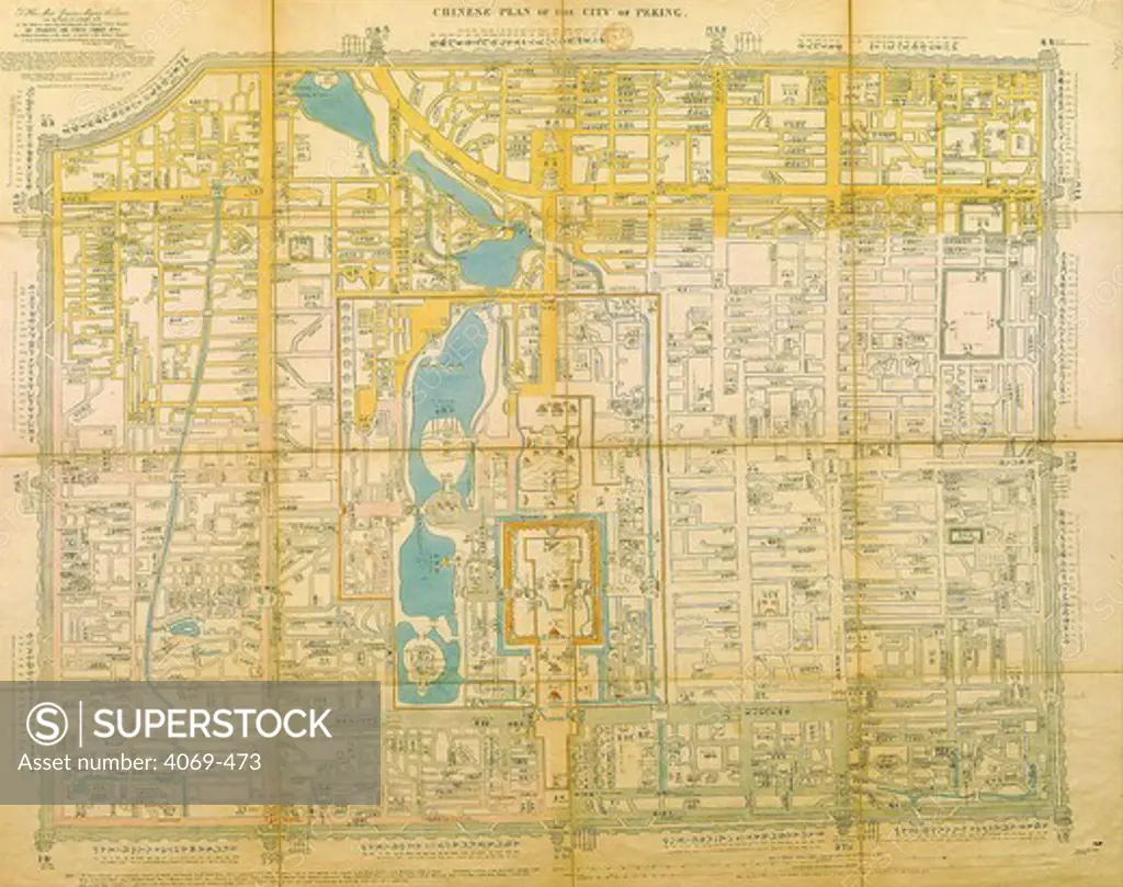 Plan of City of Peking, 1843