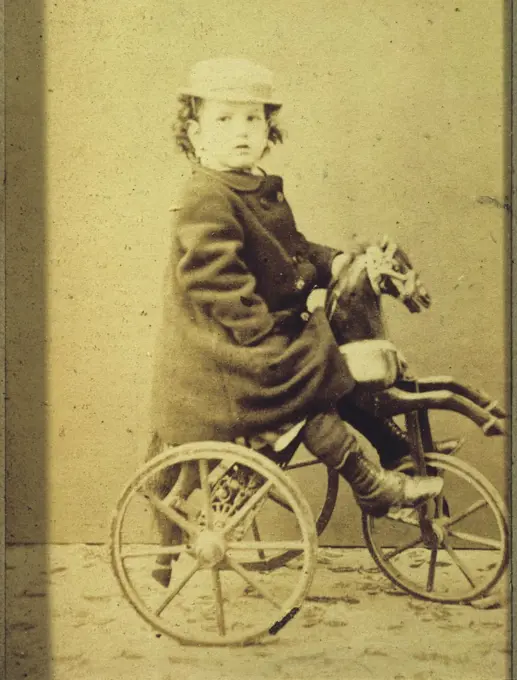 Claude DEBUSSY, 1862-1918, aged five, composer, photograph