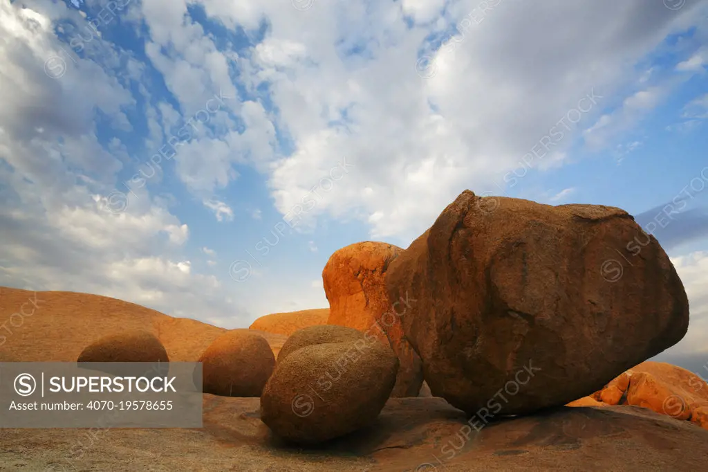 Granite boulders in Spitzkoppe mountains, Namib Desert, Namibia, October