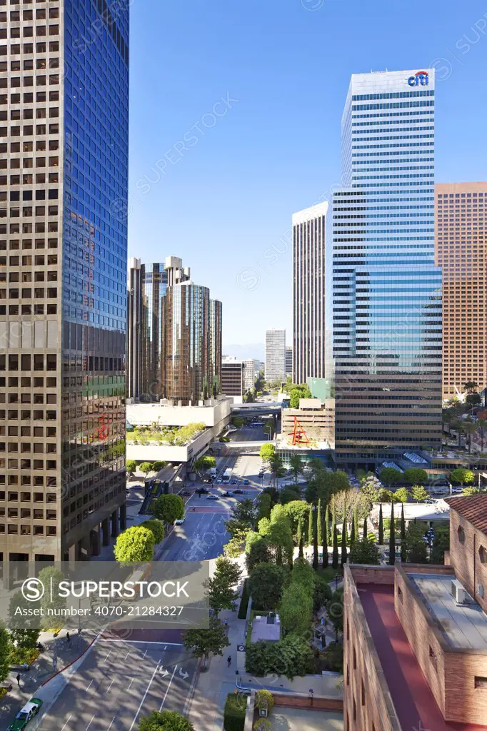 View of downtown Los Angeles, California, USA, July 2011. No release available.