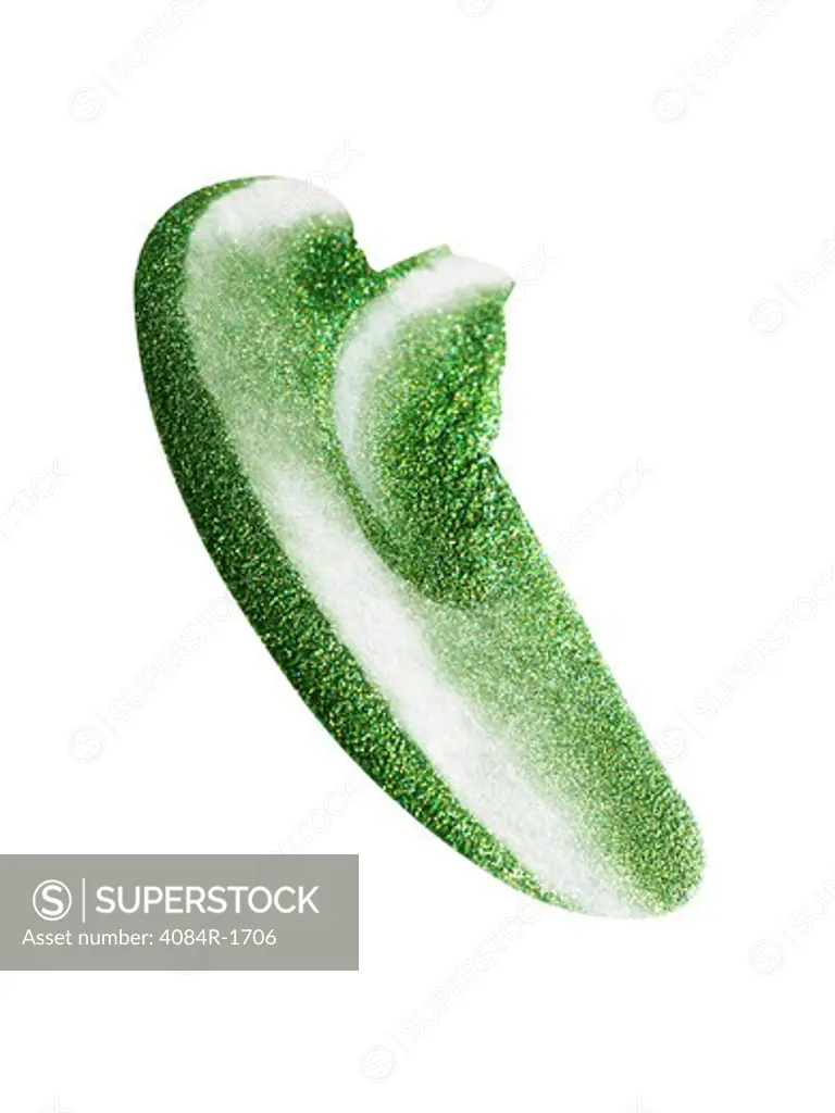 Green Nail Polish Smear