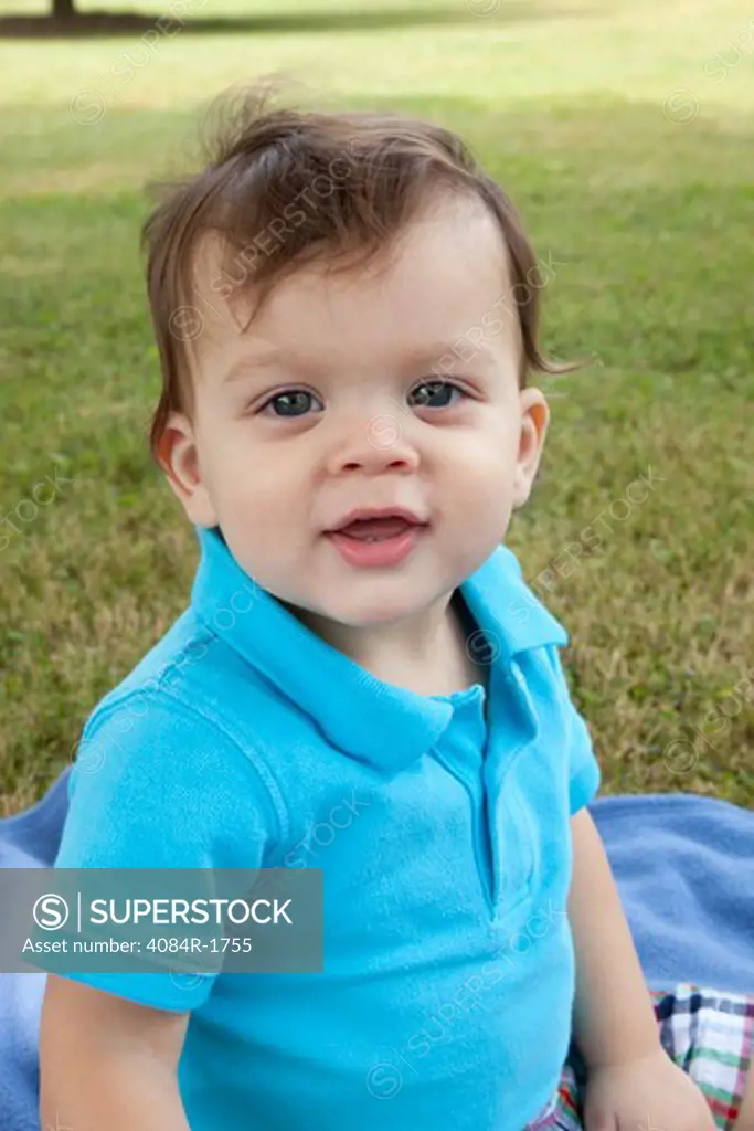 Smiling Young Boy, Portrait