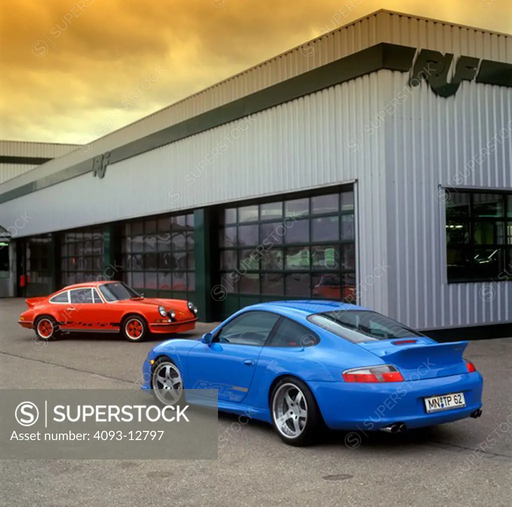 Porsche 911 RUF RGT 2004 blue 1973 1970s Carrera RS orange