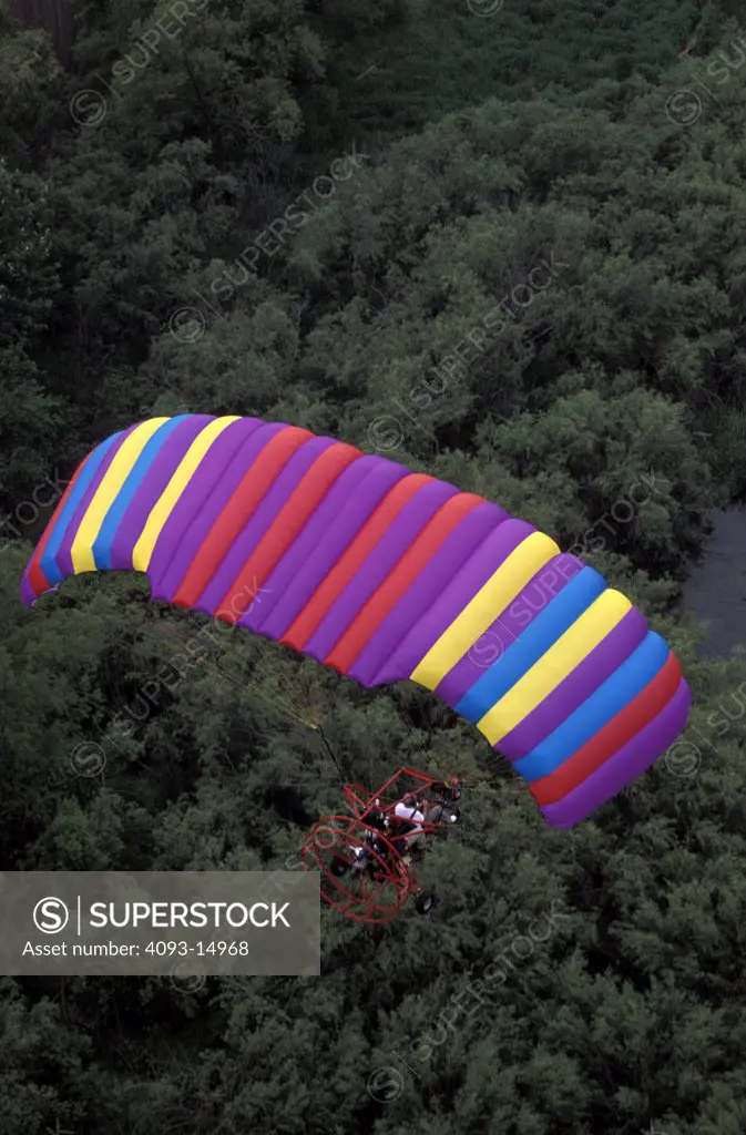 Aviat Buckeye Powered Parachute trees