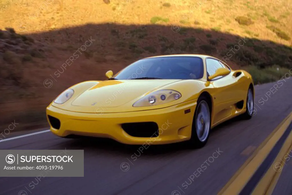 Ferrari 360 Modena 2000 yellow shade street