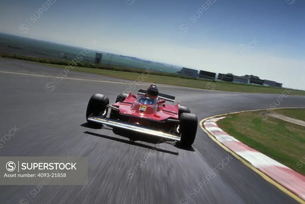 Ferrari 312 T5 Gilles Villeneuve front wing splitter airfoil race car curve head on spoiler street