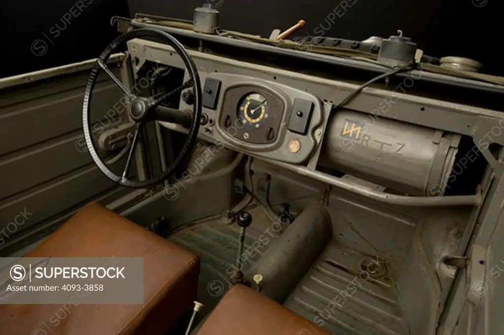 1943 Volkswagen Kubelwagen interior, close-up