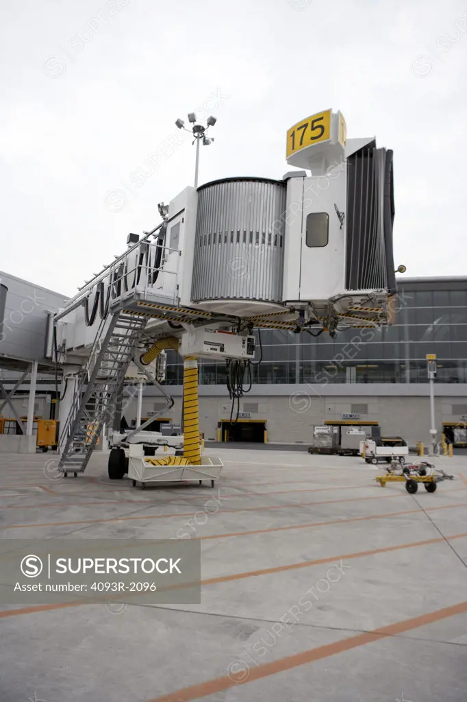 Boarding gate, aka air stair jetway ramp at Pearson International Airport, Toronto, ON, Canada