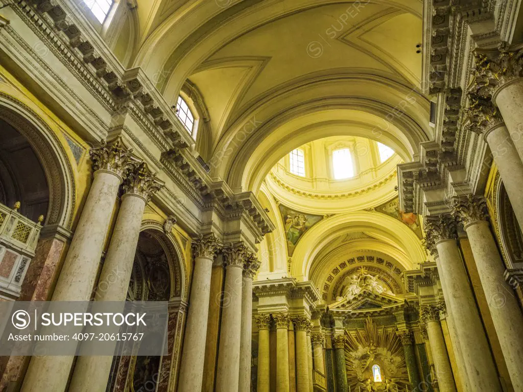 Cathedral in the centro storico area of Rome, Italy