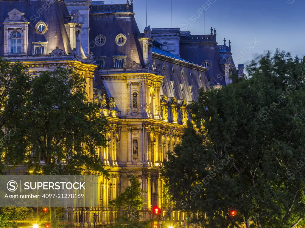 Hôtel de Ville in Paris, France