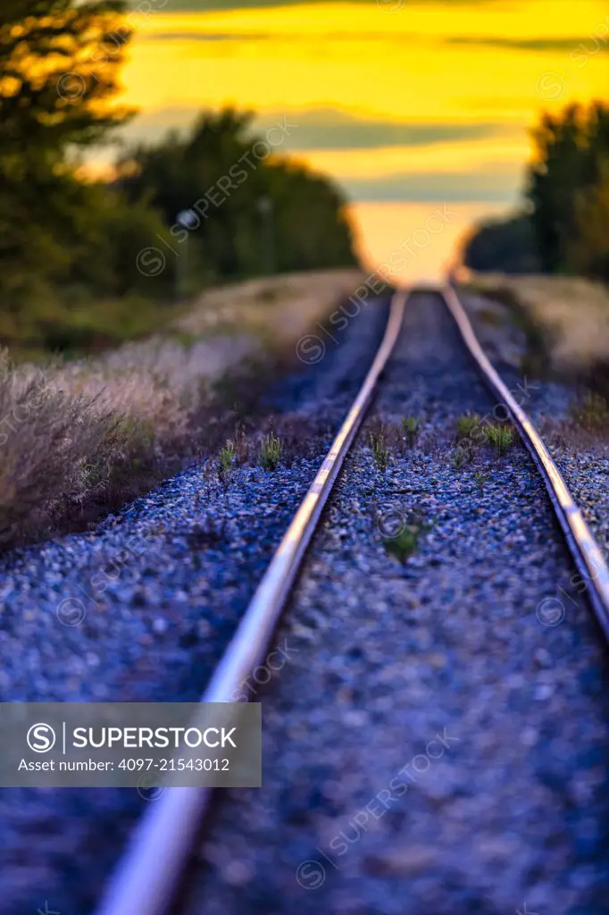 Rail line, Alberta