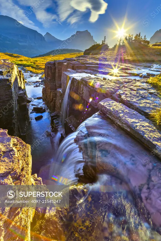 Reynolds Creek in Glacier National Park, Wyoming, USA