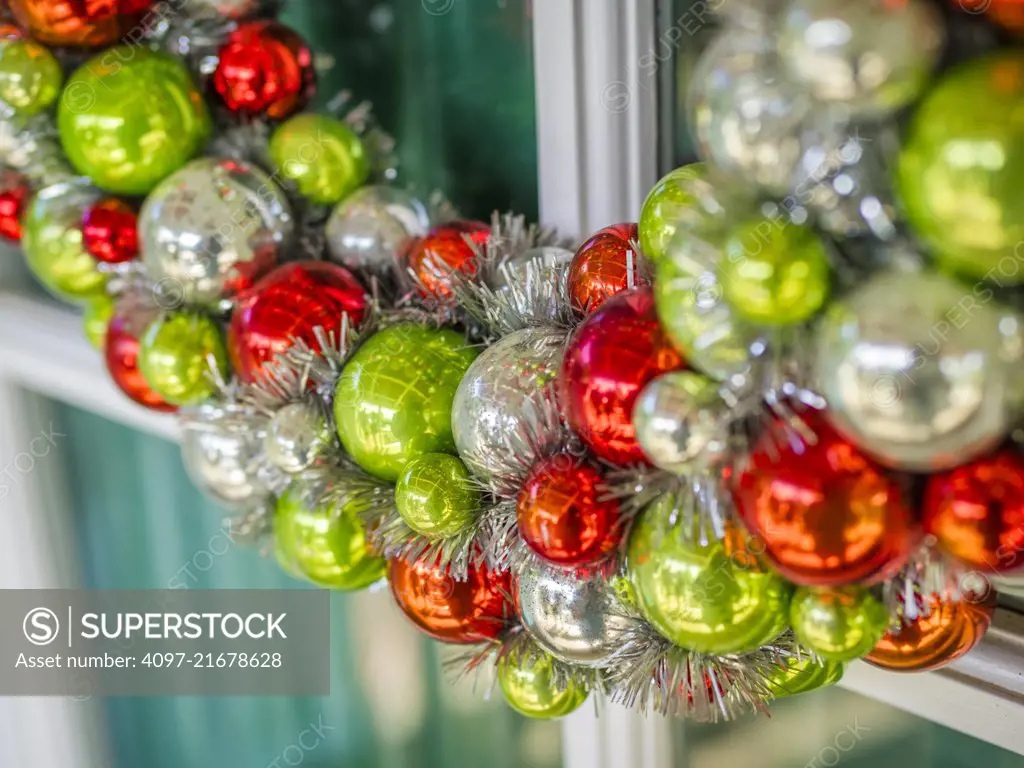 Christmas wreath in Kauai