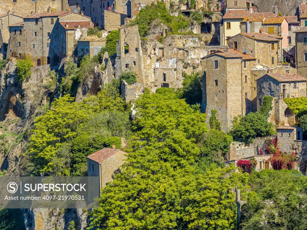 Town of Sovana in Tuscany, Italy