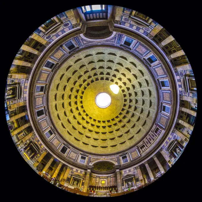 inside of Pantheon, Rome