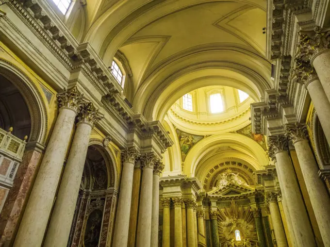 Cathedral in the centro storico area of Rome, Italy