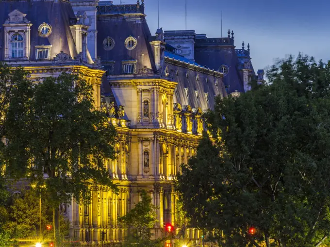 Hôtel de Ville in Paris, France