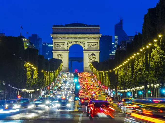 Champs-Élysées in Paris, France