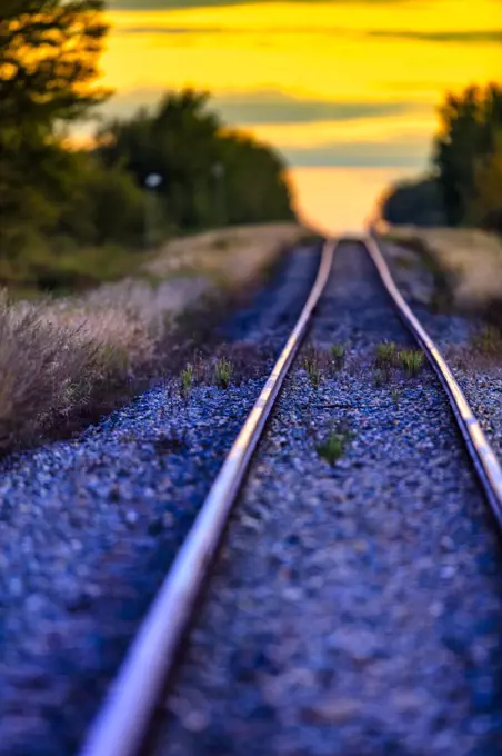 Rail line, Alberta