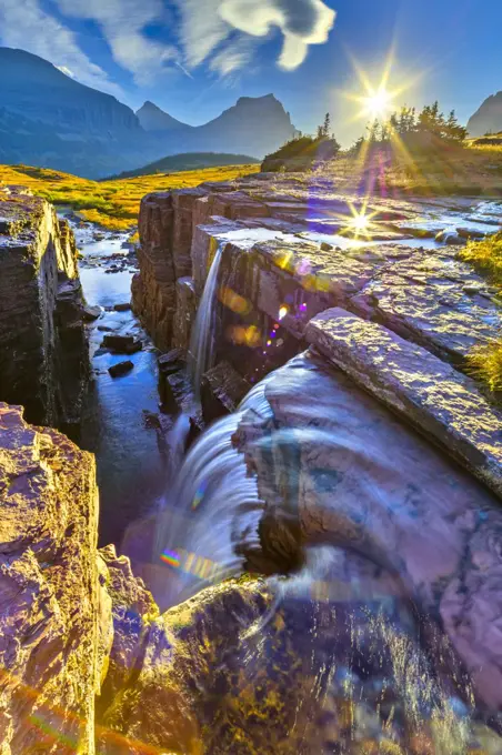 Reynolds Creek in Glacier National Park, Wyoming, USA