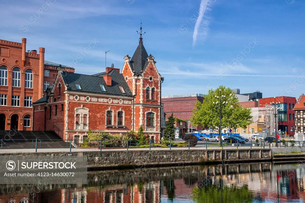 View at the Lloyd Mansion. Bydgoszcz, Kuyavian-Pomeranian Voivodeship, Poland.