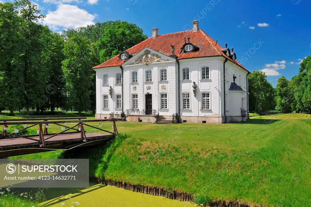 Branicki Palace in Choroszcz, Podlaskie voivodeship, Poland. The historic Branicki Palace was built in 1745-1764 for the magnate Jan Klemens Branicki ...