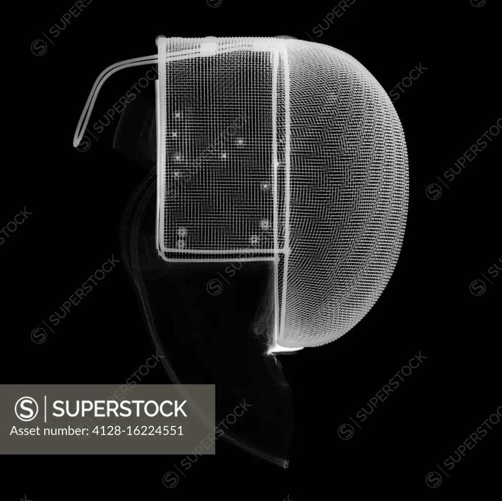 Fencing mask, X-ray