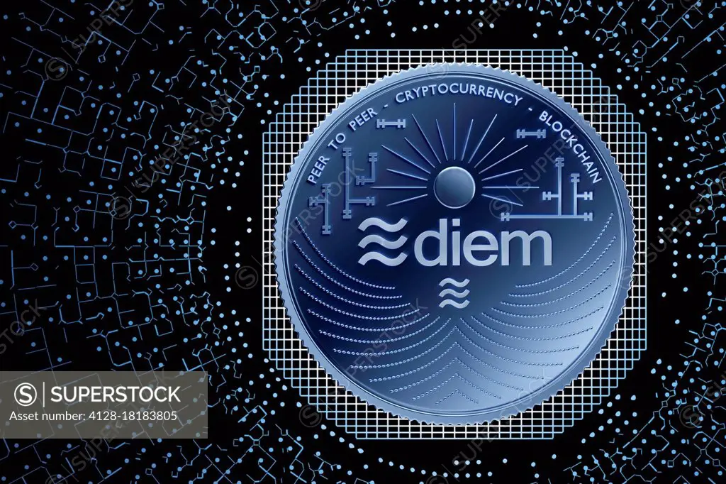 Diem cryptocurrency, conceptual illustration