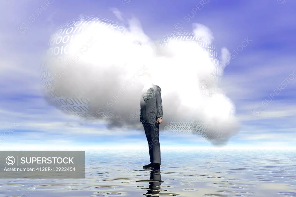 Cloud computing, illustration