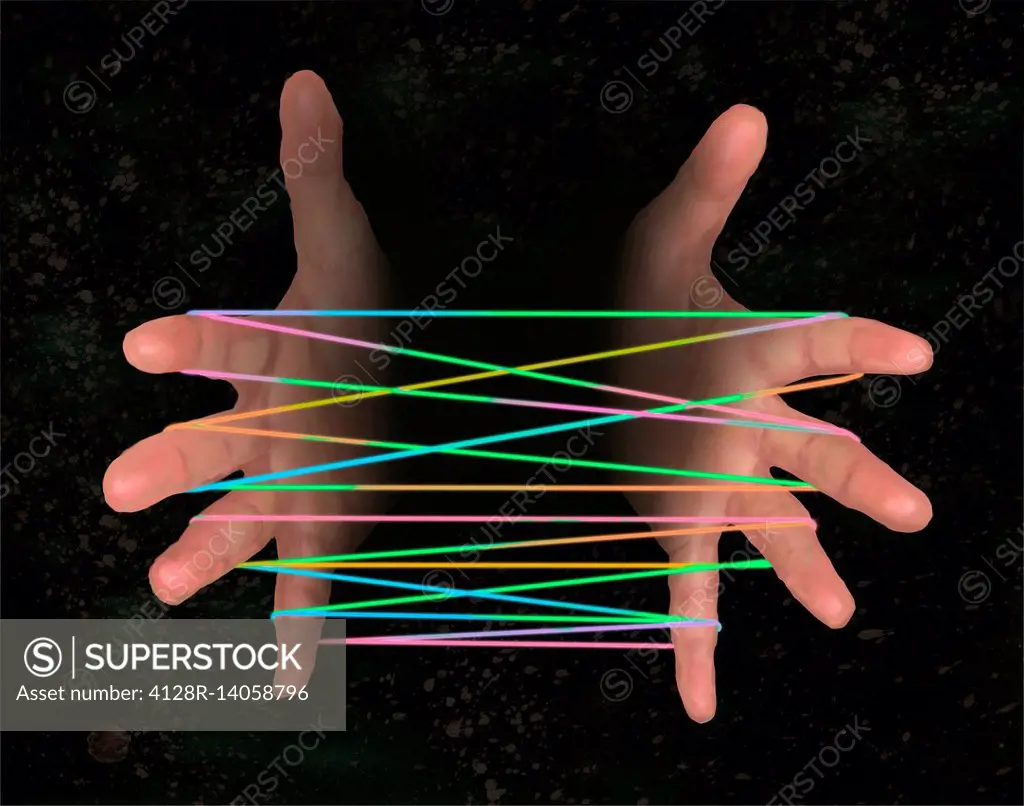 Conceptual illustration of business networking