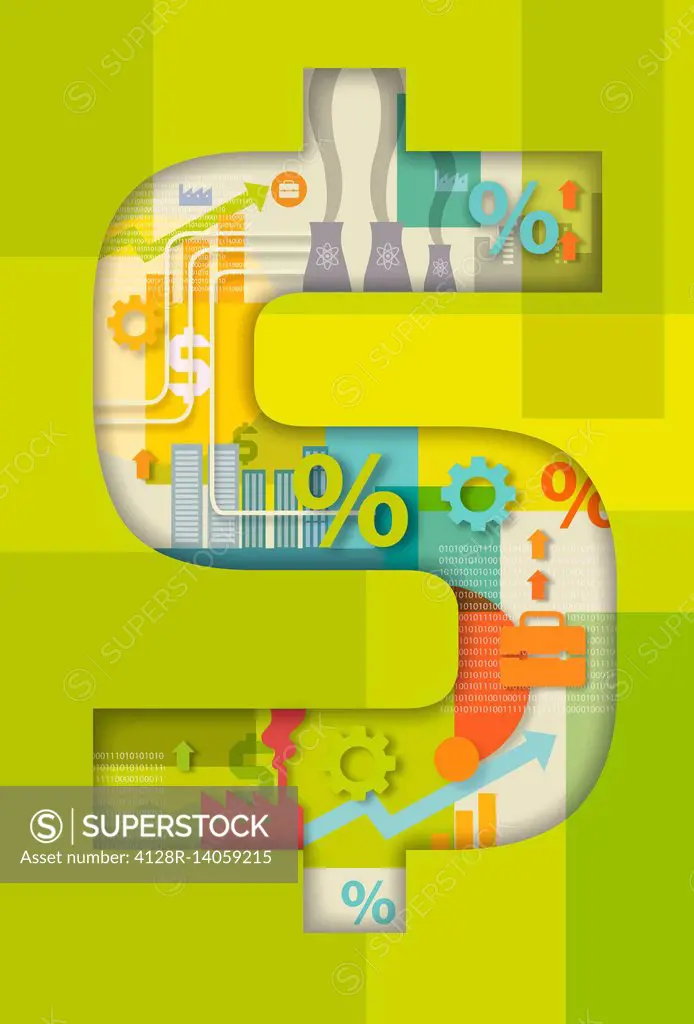 Illustration of dollar sign