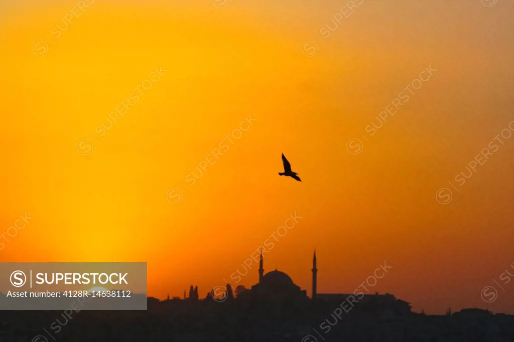 Sunset over Istanbul, Turkey