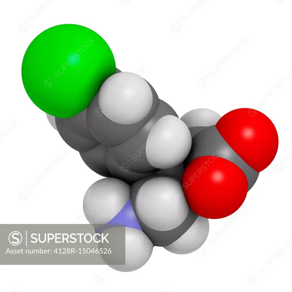 Baclofen drug molecule