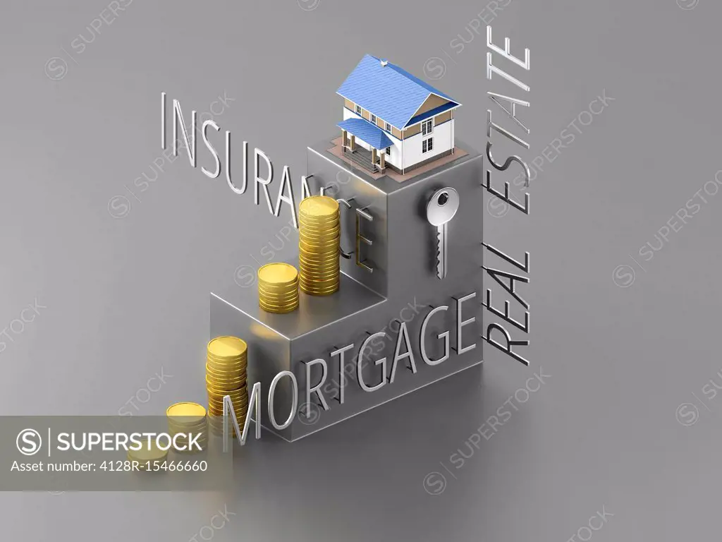 Mortgage, conceptual illustration