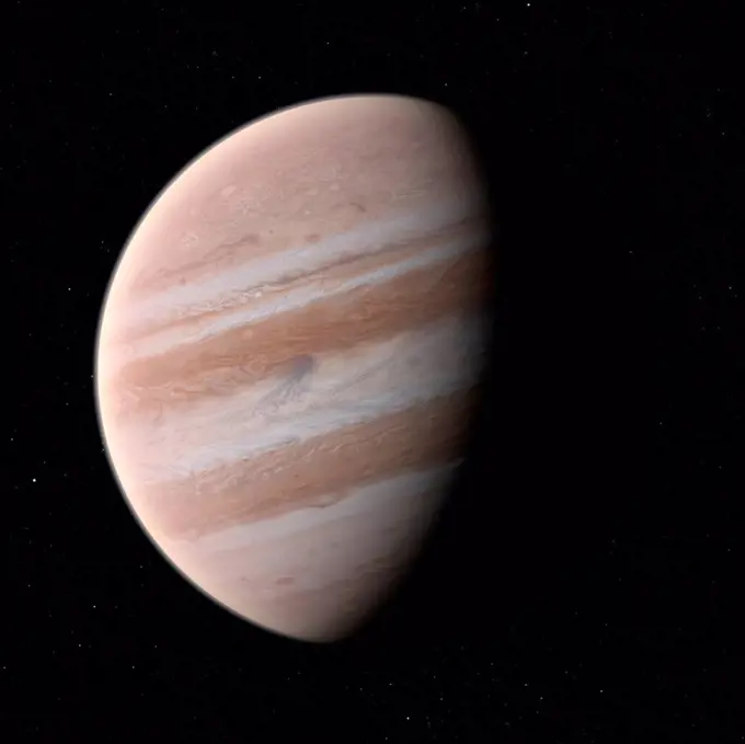 Jupiter, computer artwork.