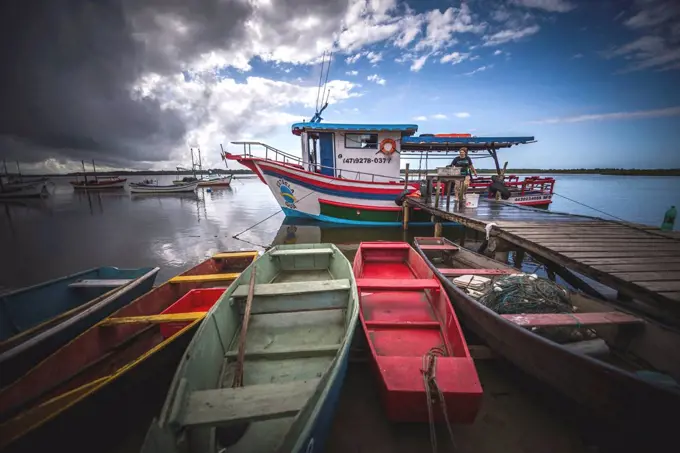 Fishing boats, Santa Catarina, Brazil