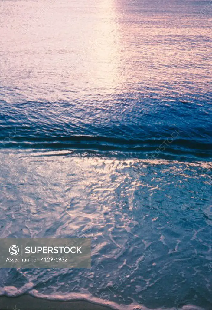 Sun Reflection on Water, St. John, US Virgin Islands, Caribbean