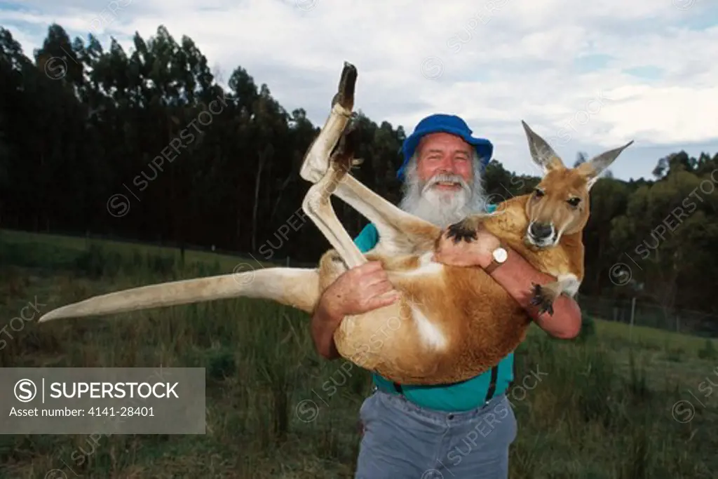 dr. j. wamsley holding red kangaroo founder & managing director of earth sanctuaries limited