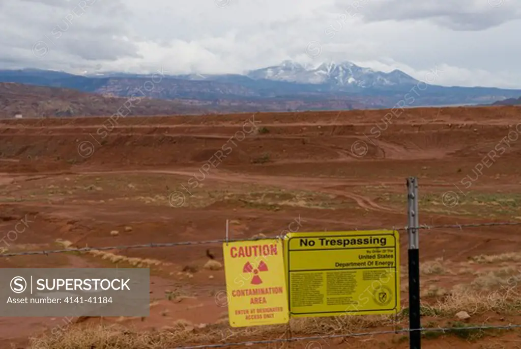 superfund site, moab uranium mill tailings, near moab, utah